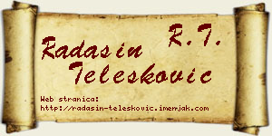 Radašin Telesković vizit kartica